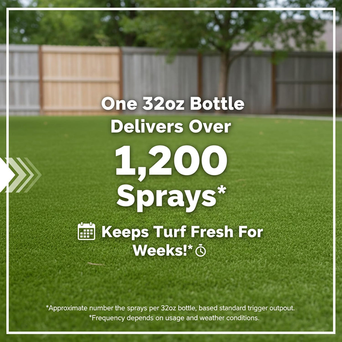 Turf Cleaner for Pet Urine Outdoor and Indoor | Artificial Grass Dog Urine Cleaner That Cleans and Deodorizes Pet Waste on Fake Grass For Dogs - 32 Fl Oz (Single)