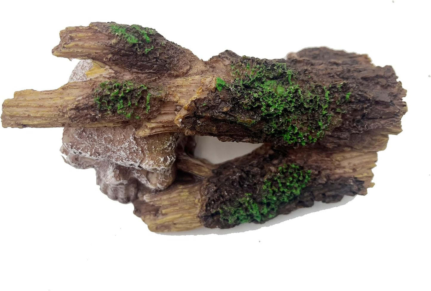 Fish Tank Decorations, Large Aquarium Decor Accessories with Heavy Concrete Rock Mountain, Bearded Dragon Hideout, Reptile & Amphibian Habitat Hideouts, Weighted Cave Stone (Brown Mountain)