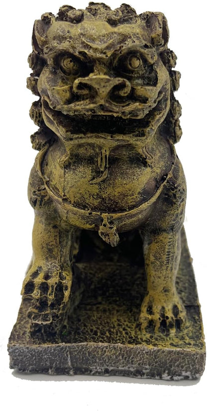 Fish Tank Decorations, Large Aquarium Decor Accessories with Heavy Concrete Rock Mountain, Bearded Dragon Hideout, Reptile & Amphibian Habitat Hideouts, Weighted Cave Stone (Brown Mountain)