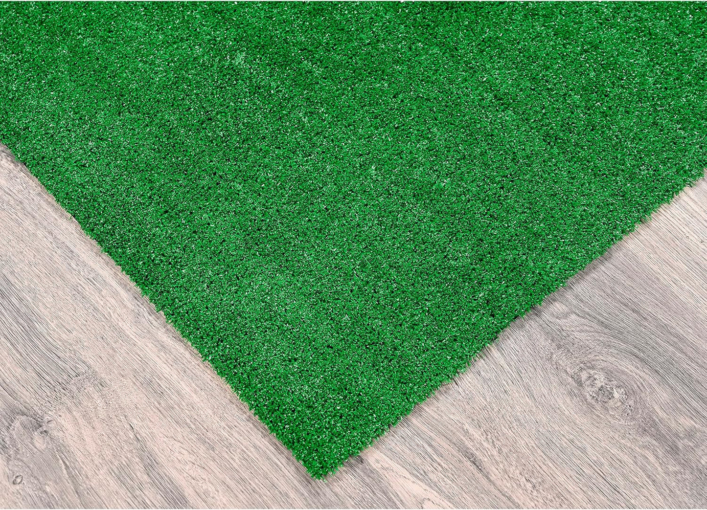 Artificial Grass 7 Ft. X 10 Ft. Large Indoor/Outdoor Area Rug Green -Lush Green, Durable, and Low-Maintenance for Patios, Lawns, and More