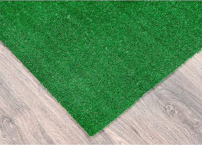 Artificial Grass 7 Ft. X 10 Ft. Large Indoor/Outdoor Area Rug Green -Lush Green, Durable, and Low-Maintenance for Patios, Lawns, and More