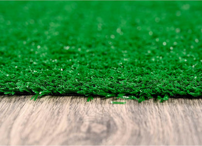 Artificial Grass 7 Ft. X 10 Ft. Large Indoor/Outdoor Area Rug Green -Lush Green, Durable, and Low-Maintenance for Patios, Lawns, and More