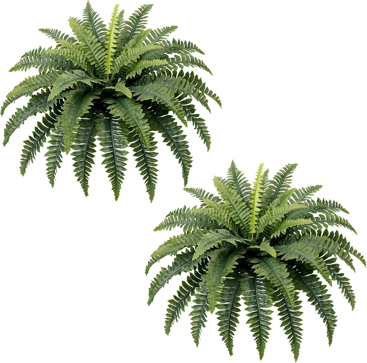 35" Fake Ferns UV-Resistant Large Bush Plants for Outdoors