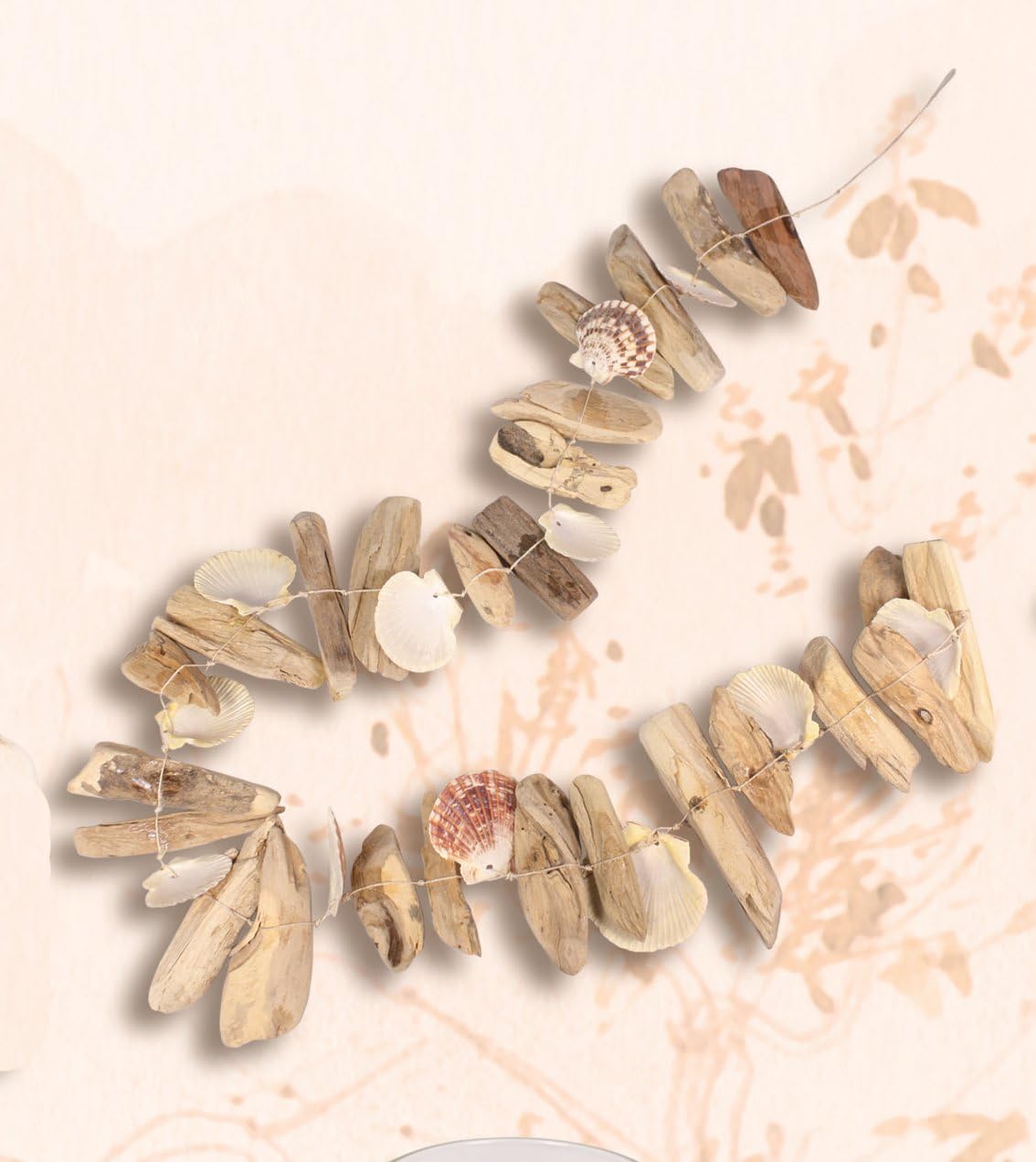 Driftwood & Shell Nautical Garland