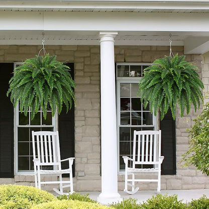 45" Artificial Boston Fern (Set of 2), Outdoor Plants