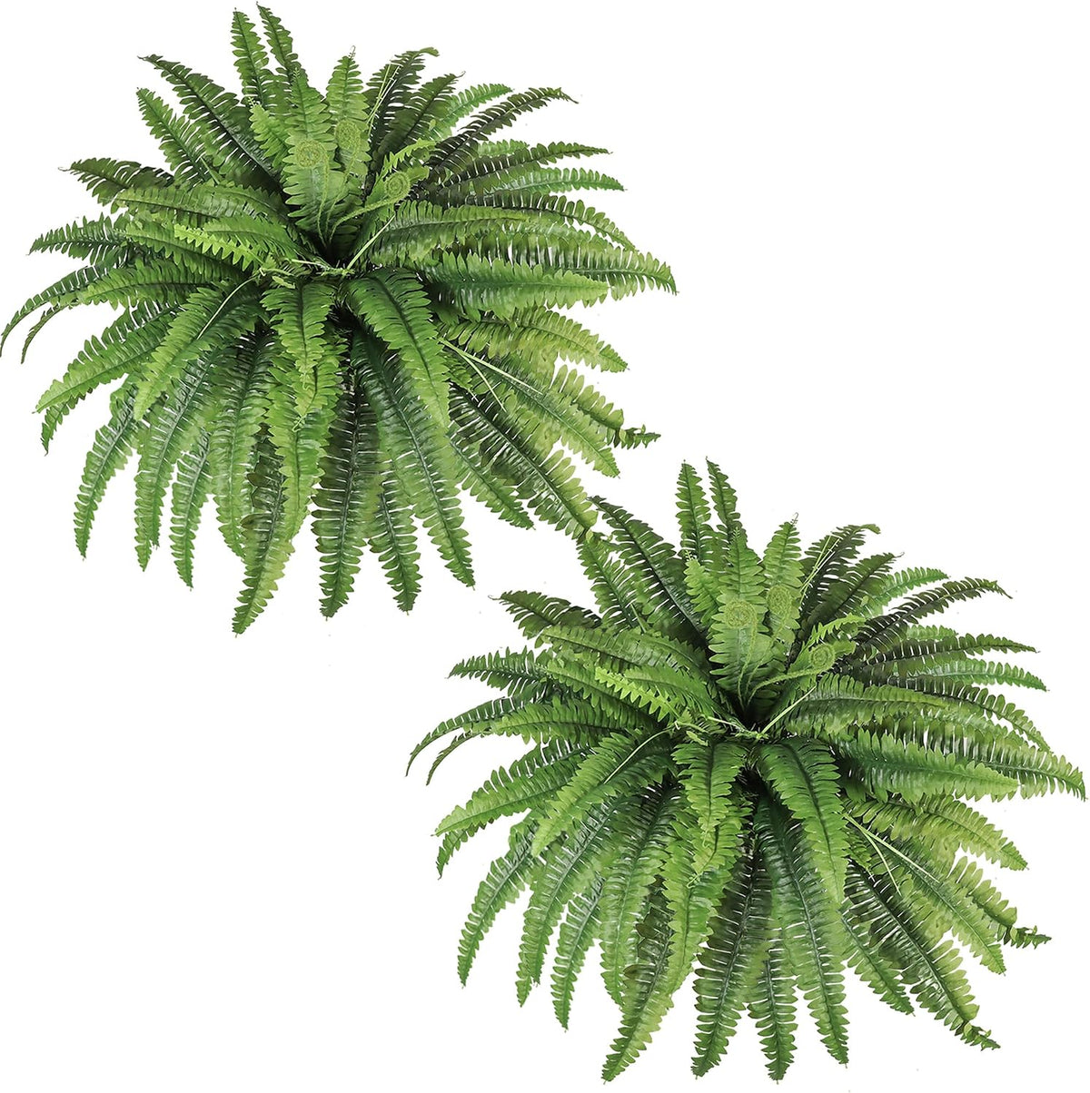 Artificial Ferns for Outdoors & Indoors, 45in Large Fake Ferns w/55 Fronds