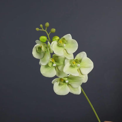 4-Pcs Artificial Flowers Real Touch Latex Phalaenopsis 17.7inch Artificial Orchid Stem Bouquets for Wedding Party Home Garden Decor,Light Pink