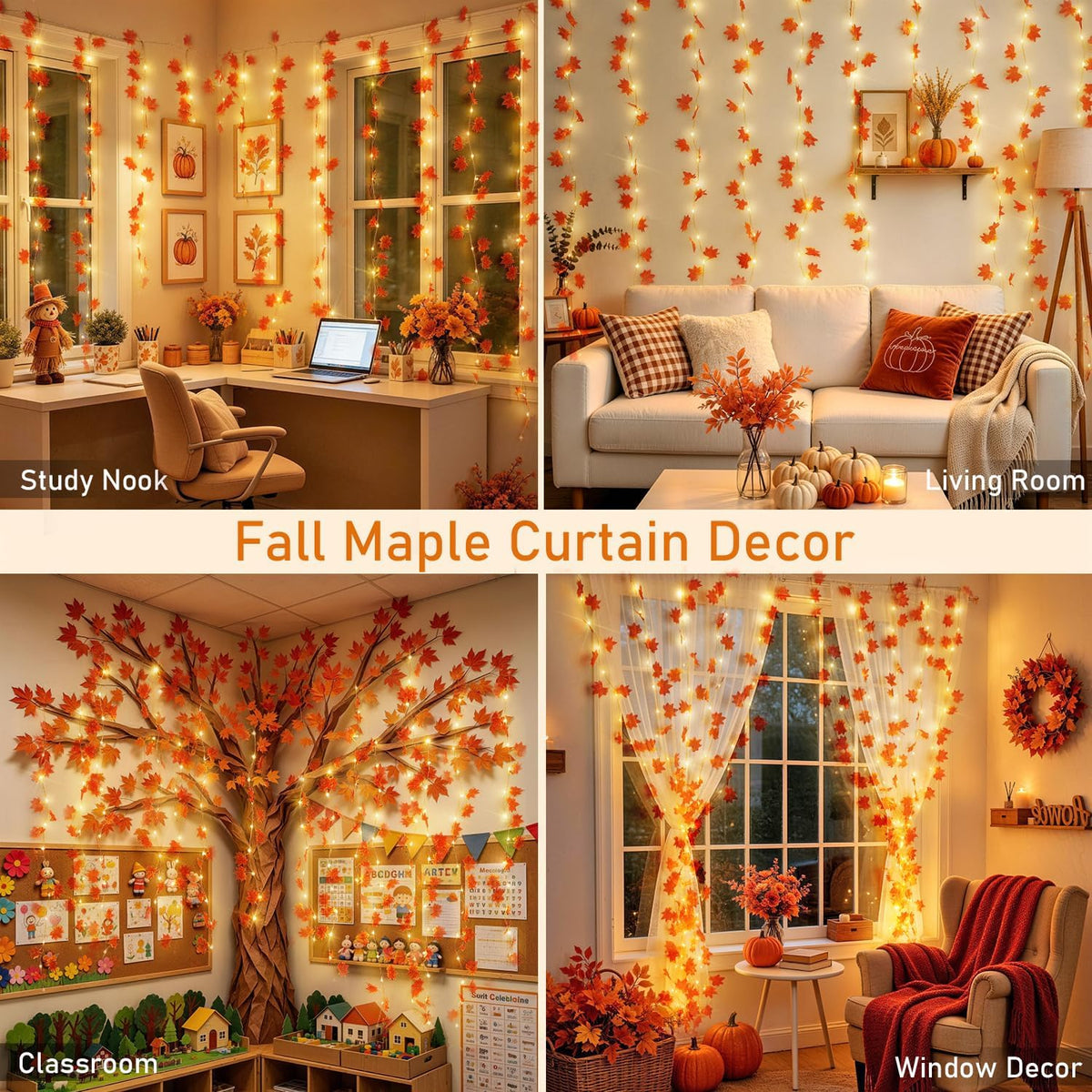 Vine Curtain Lights, 200 LED Vines with Fairy Lights for Bedroom