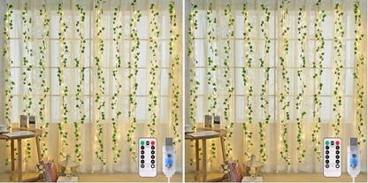 Vine Curtain Lights, 200 LED Vines with Fairy Lights for Bedroom