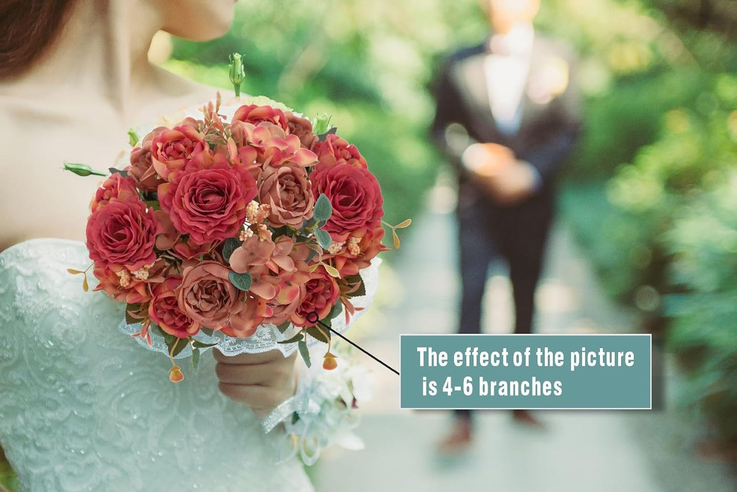 2 Bunches Artificial Peonies Flowers Small Silk Blue Peonies Fake Hydrangea Flowers Arrangements Table Centerpiece Faux Flores for Bridal Wedding Home Decor (2, Blue White)