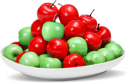 40 Pieces Mini Artificial Apples Mini Fake Apples