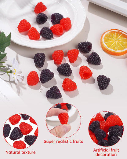 40 Pieces Mini Artificial Apples Mini Fake Apples