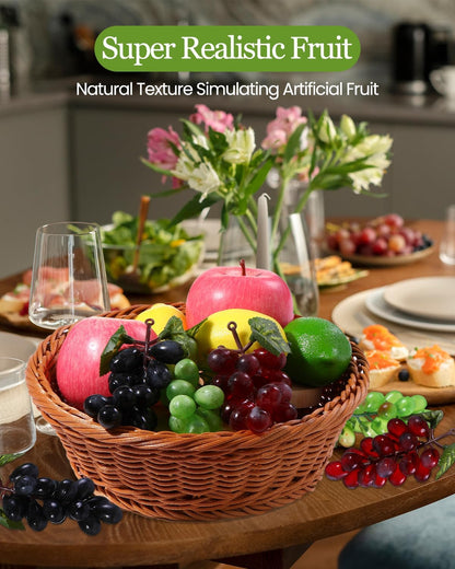 40 Pieces Mini Artificial Apples Mini Fake Apples