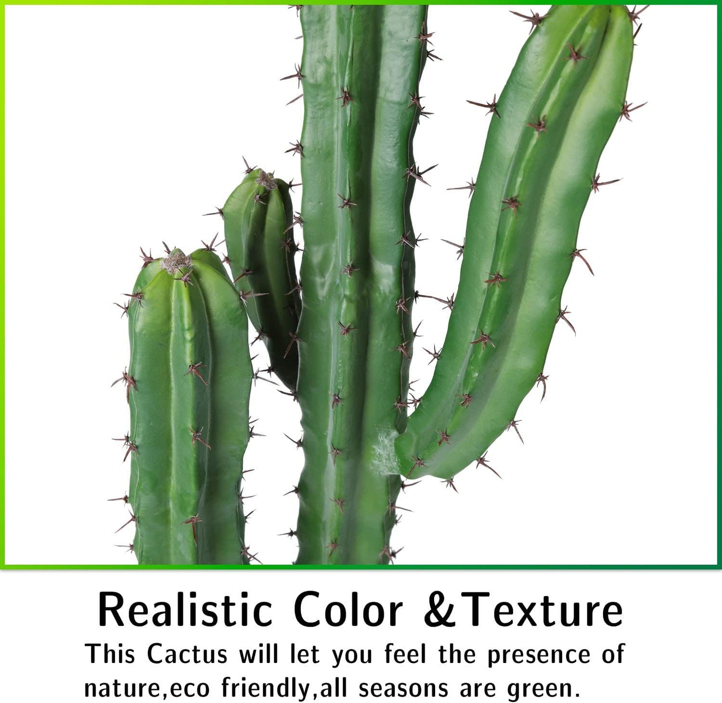 Artificial Cactus Fake Big Cactus 36 Inch Faux Cacti Plants for Home Garden Office Store Decoration