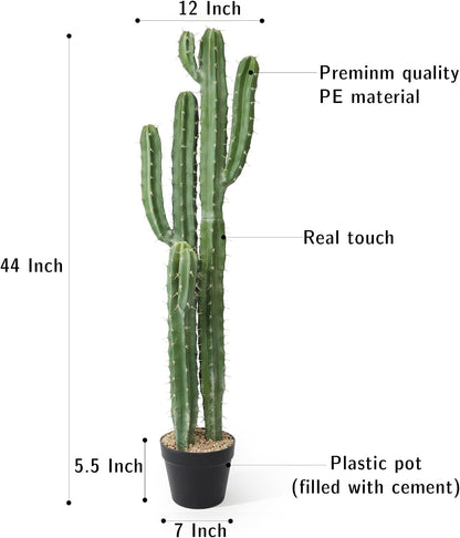 Artificial Cactus Fake Big Cactus 36 Inch Faux Cacti Plants for Home Garden Office Store Decoration