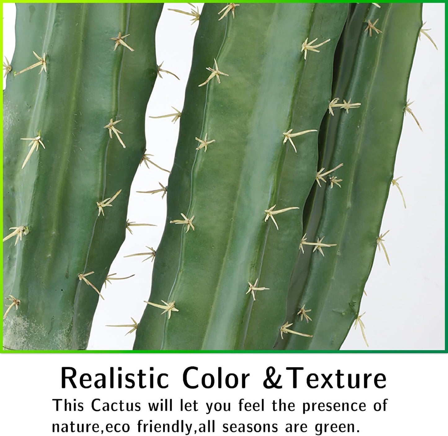 Artificial Cactus Fake Big Cactus 36 Inch Faux Cacti Plants for Home Garden Office Store Decoration