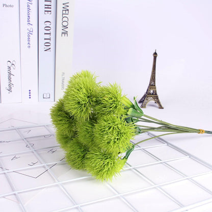 Fake Plants Dandelion Flowers Decoration, Artificial Plant Plastic Greenery Faux Outdoor Indoor Home Garden Party Room Bedroom Bathroom Office Wedding Table Centerpiece DIY Decor Yellow 10 Pcs