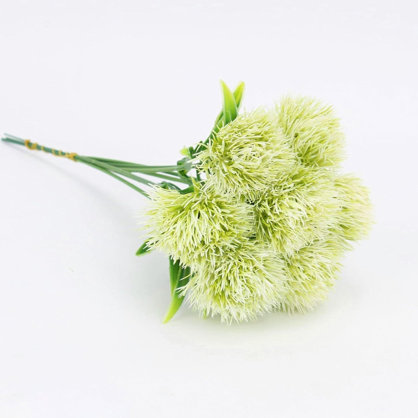 Fake Plants Dandelion Flowers Decoration, Artificial Plant Plastic Greenery Faux Outdoor Indoor Home Garden Party Room Bedroom Bathroom Office Wedding Table Centerpiece DIY Decor Yellow 10 Pcs