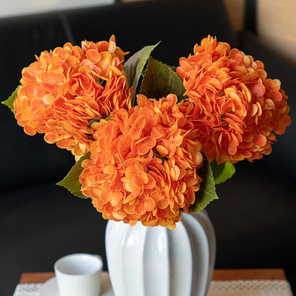 22" Real Soft Touch Hydrangea Artificial Flowers Realistic,Large Long Stem Fake Flowers Full Latex Faux,Wedding Bouquet,Party Home Decor,Garden Office Room Table Centerpieces Light Green 4pcs