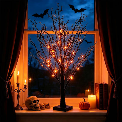 Artificial Lemon Tree Lights Decorative Table Lamps 3xAA Battery or USB Powered Fake Lemon Tree Lamp for Spring Summer Christmas Party Poolside Indoor Home Bedroom Office Decor(23.6Inch/60CM)