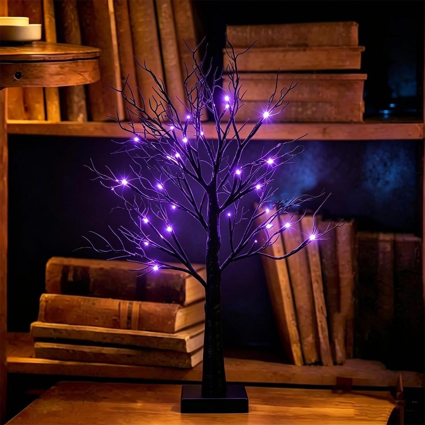 Artificial Lemon Tree Lights Decorative Table Lamps 3xAA Battery or USB Powered Fake Lemon Tree Lamp for Spring Summer Christmas Party Poolside Indoor Home Bedroom Office Decor(23.6Inch/60CM)