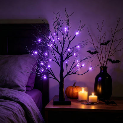 Artificial Lemon Tree Lights Decorative Table Lamps 3xAA Battery or USB Powered Fake Lemon Tree Lamp for Spring Summer Christmas Party Poolside Indoor Home Bedroom Office Decor(23.6Inch/60CM)