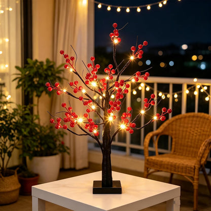 Artificial Lemon Tree Lights Decorative Table Lamps 3xAA Battery or USB Powered Fake Lemon Tree Lamp for Spring Summer Christmas Party Poolside Indoor Home Bedroom Office Decor(23.6Inch/60CM)