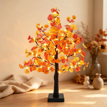 Artificial Lemon Tree Lights Decorative Table Lamps 3xAA Battery or USB Powered Fake Lemon Tree Lamp for Spring Summer Christmas Party Poolside Indoor Home Bedroom Office Decor(23.6Inch/60CM)