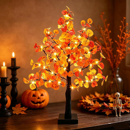 Artificial Lemon Tree Lights Decorative Table Lamps 3xAA Battery or USB Powered Fake Lemon Tree Lamp for Spring Summer Christmas Party Poolside Indoor Home Bedroom Office Decor(23.6Inch/60CM)