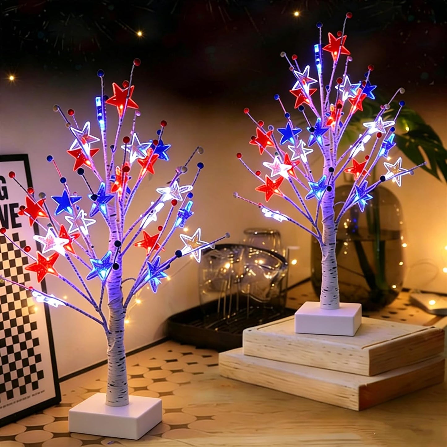 Artificial Lemon Tree Lights Decorative Table Lamps 3xAA Battery or USB Powered Fake Lemon Tree Lamp for Spring Summer Christmas Party Poolside Indoor Home Bedroom Office Decor(23.6Inch/60CM)