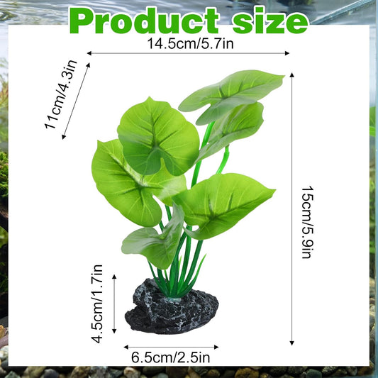 Betta Fish Plants,Lotus Leaf Silk Aquarium Plants for Betta Fish