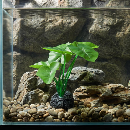 Betta Fish Plants,Lotus Leaf Silk Aquarium Plants for Betta Fish