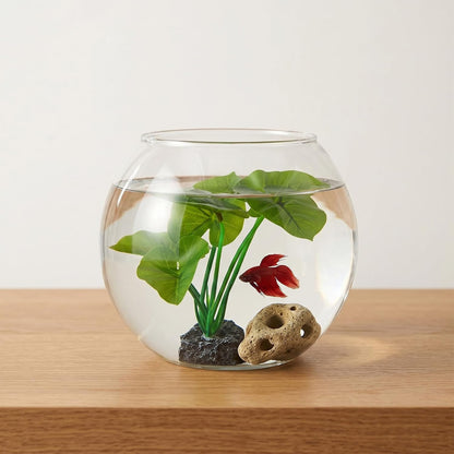 Betta Fish Plants,Lotus Leaf Silk Aquarium Plants for Betta Fish