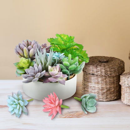 40 Pieces Artificial Succulent Plants Faux Realistic Unpotted Mini Succulents for DIY Garden Home Office Indoor Decor (Fresh)