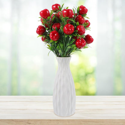 Artificial Apples Branches 12.79 Inch Faux Fruit Stems Realistic Fake Apple Tree Stem for Home Decor Wedding Floral Arrangements DIY Crafts