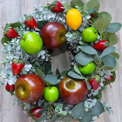 20 Pcs Artificial Green Apples Simulation Decorative Apples Lifelike Realistic Fake Fruits for Home Kitchen Décor Photo Props Bowl Basket Filler Wreath Making Fruit Display