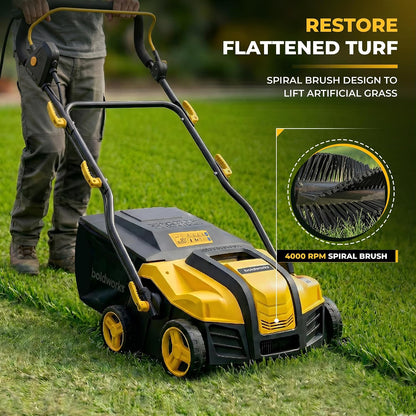 Electric Artificial Turf Sweeper Vacuum Artificial Grass Cleaner Machine