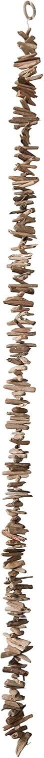 70" Natural Driftwood Garland,Brown