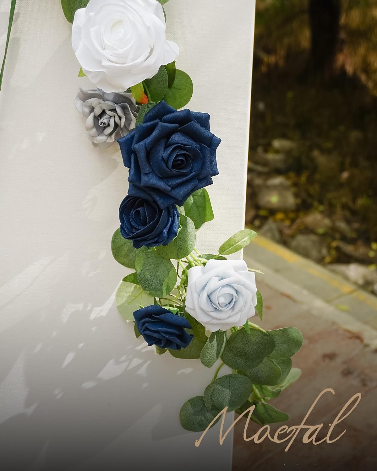 23pcs White Artificial Flowers Combo Box - Lifelike Premium Foam Peonies, Roses & Gardenias with Stems - DIY Wedding Bouquets, Centerpieces, Bridal Shower Decor & Bulk Fake Flowers