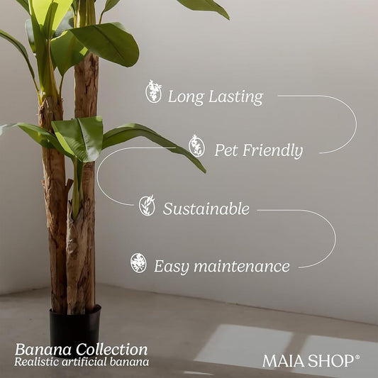 6ft Artificial Banana Tree - Faux Indoor Plant