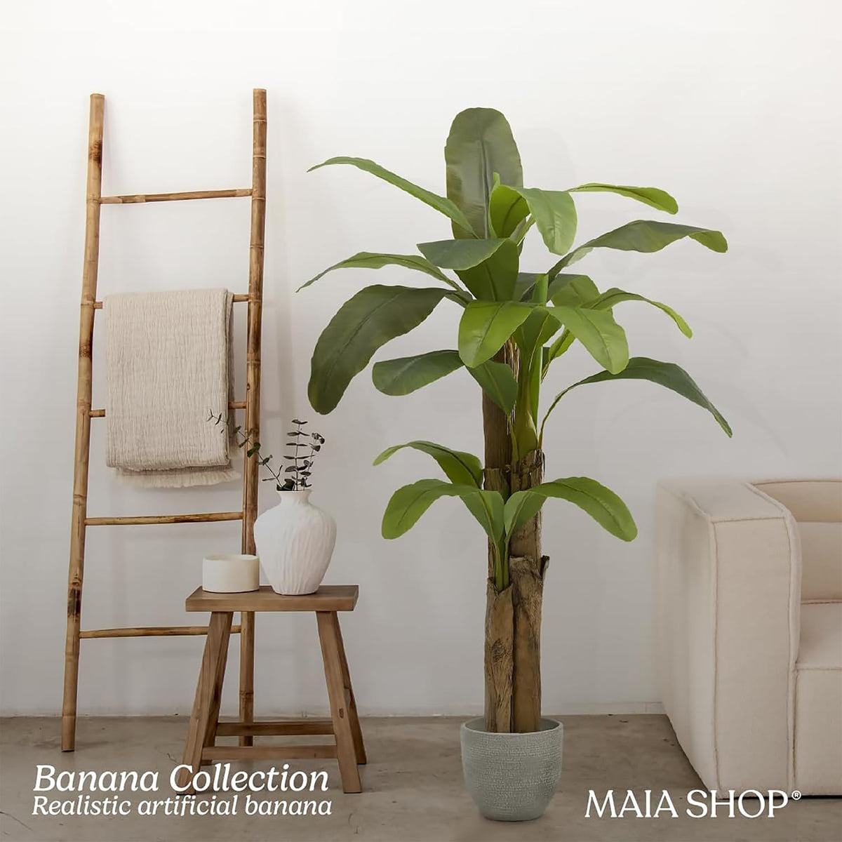 6ft Artificial Banana Tree - Faux Indoor Plant