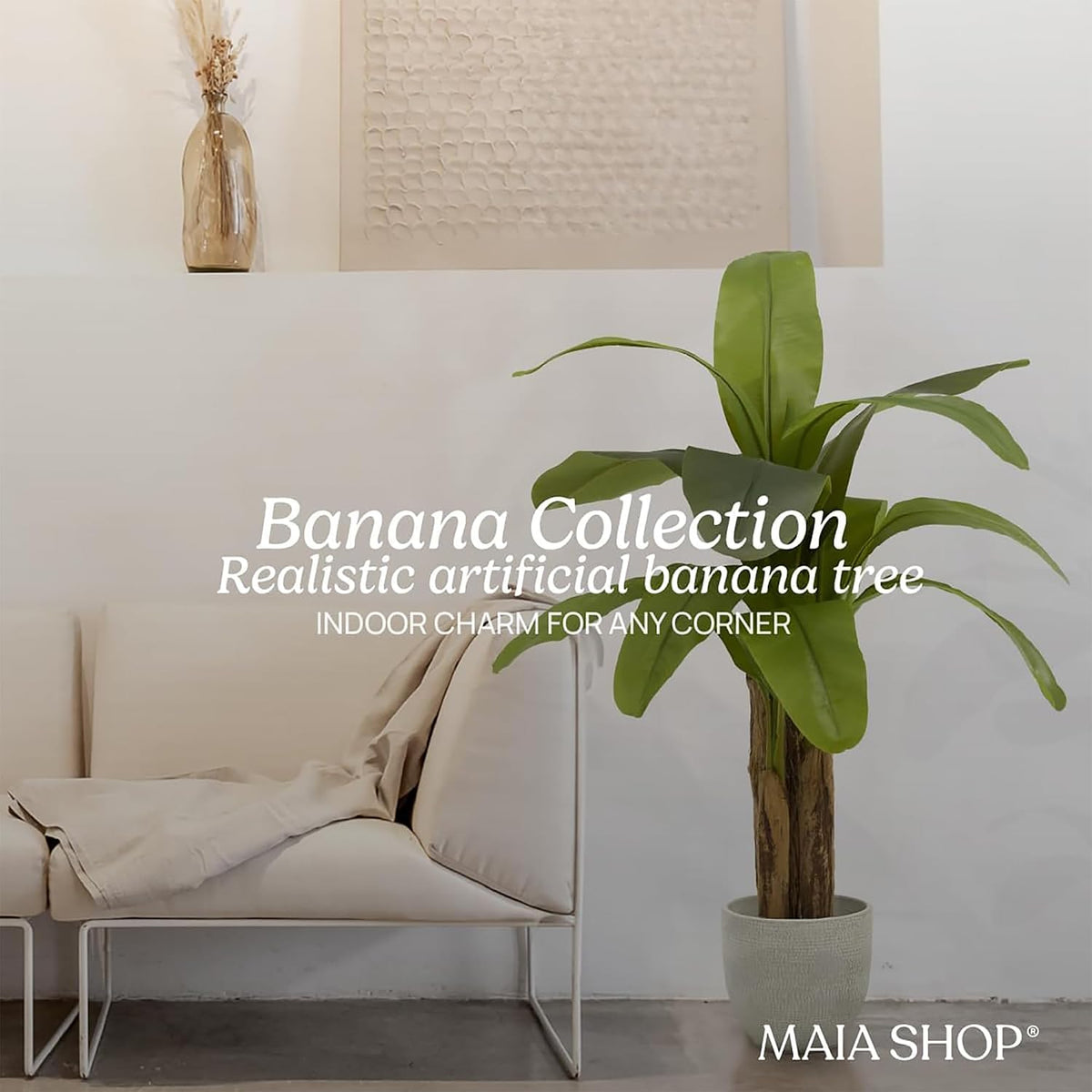 6ft Artificial Banana Tree - Faux Indoor Plant