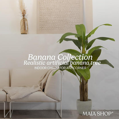 6ft Artificial Banana Tree - Faux Indoor Plant