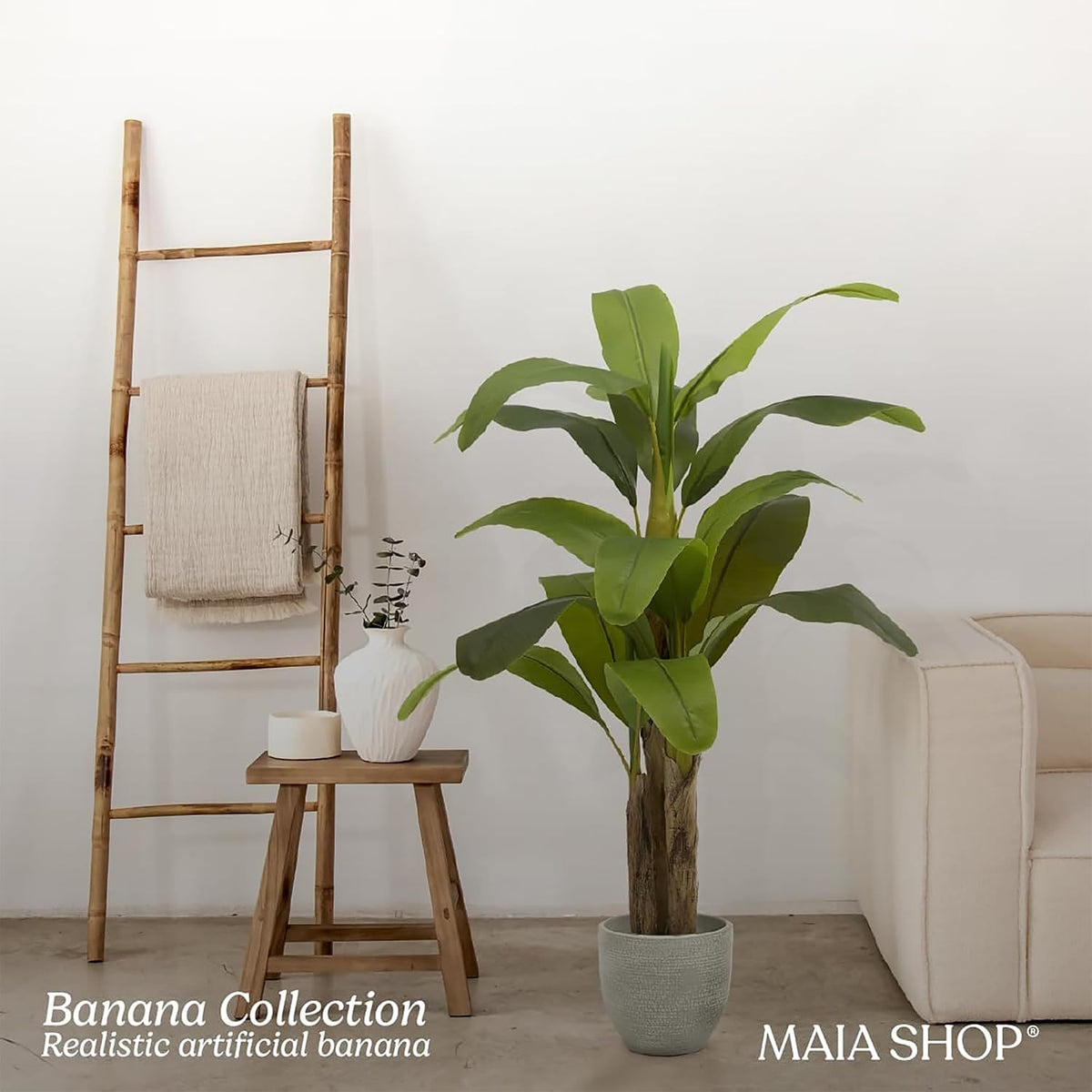 6ft Artificial Banana Tree - Faux Indoor Plant