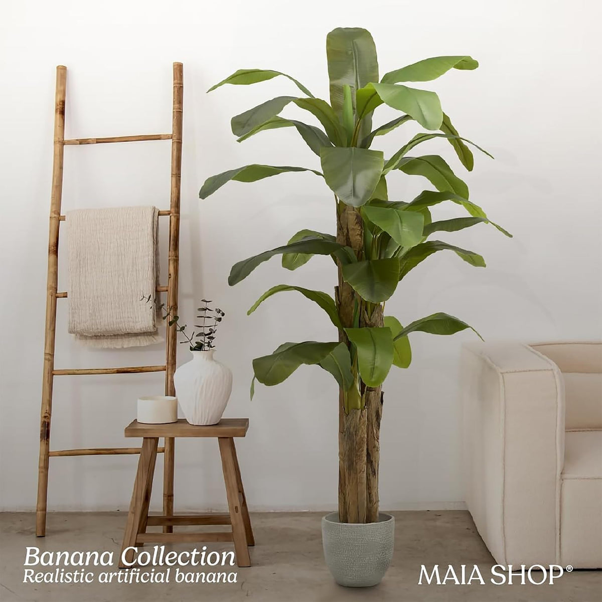 6ft Artificial Banana Tree - Faux Indoor Plant