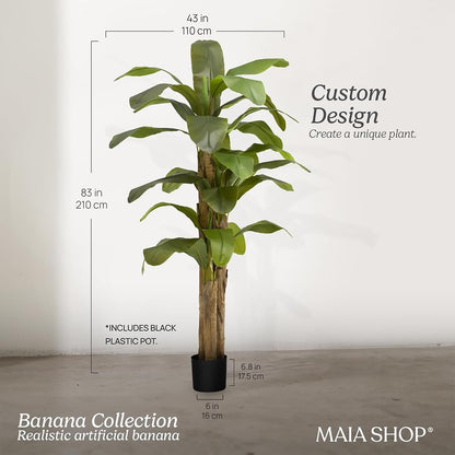 6ft Artificial Banana Tree - Faux Indoor Plant