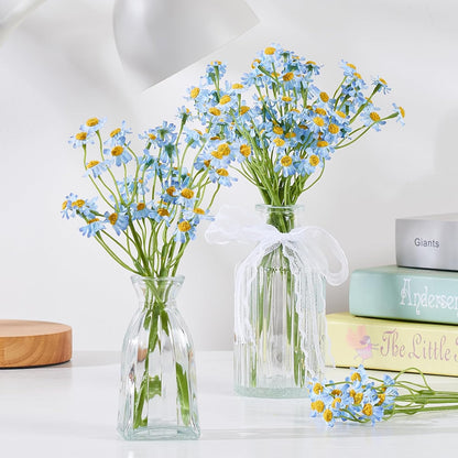 Small White Daisy Flowers Artificial,6 Bouquet/ 10 Inch Fake Daisies