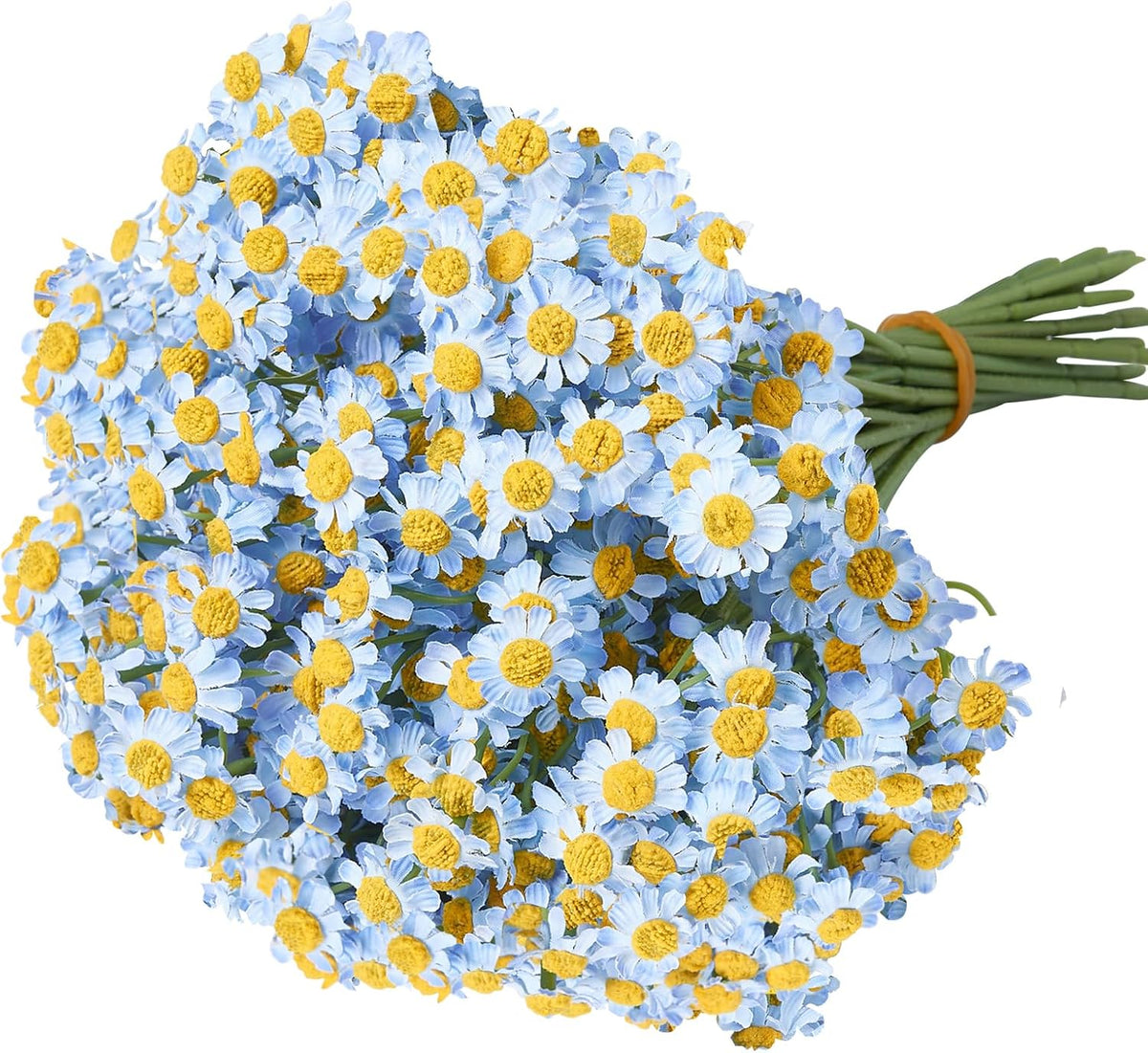 Small White Daisy Flowers Artificial,6 Bouquet/ 10 Inch Fake Daisies