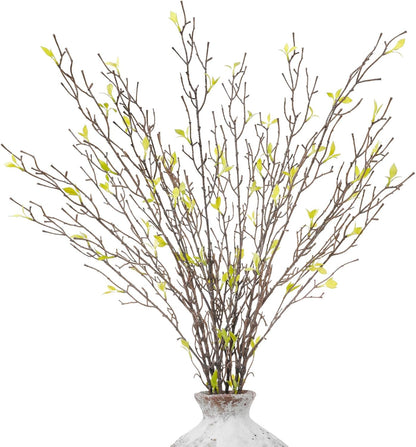 2 Bunches Artificial Lemons Branches, 16 Heads Fake Lemon Branches with Lemons for Vase, Realistic Fake Lemon Decoration for Farmhouse Style Party Table Centerpiece and Home Decor