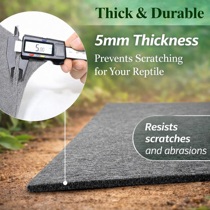 2 Pack Reptile Carpet, 39’’ x 20’’ Terrarium Bedding Substrate Liner Reptile Cage Mat Tank Accessories for Bearded Dragon Lizard Tortoise Leopard Gecko Snake (Green)